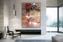 Load image into Gallery viewer, Brown Orange Red Original Abstract Paintings On Canvas Kp054

