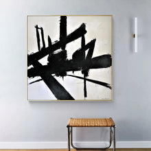 Load image into Gallery viewer, Black And White Canvas Art Abstact Painting for Bedroom Op022
