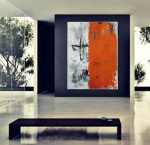 Load image into Gallery viewer, Red Black Grey Painting on Canvas Abstract Painting Art Np112
