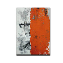 Load image into Gallery viewer, Red Black Grey Painting on Canvas Abstract Painting Art Np112
