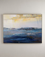 Load image into Gallery viewer, Large Textured Wall Art Original Blue Abstract Art Sea Landscape Painting Bp092
