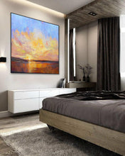 Load image into Gallery viewer, Large Sunset Landscape Painting Sky Abstract Art Painting On Canvas Dp087

