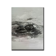 Load image into Gallery viewer, Black And White Abstract Painting Minimalist Painting Cp029
