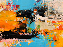 Load image into Gallery viewer, Oversized Canvas Paintings Yellow Pink Blue Abstract Painting Gp067
