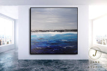 Load image into Gallery viewer, Deep Blue Ocean Landscape Painting Sofa Wall Sea Art Oil Painting Qp088
