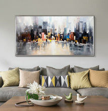 Load image into Gallery viewer, New York  City Abstract Painting Cityscape Painting Op008
