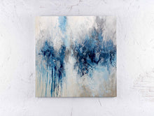 Load image into Gallery viewer, Blue Gray White Abstract Painting Living Room Kitchen Home Wall Decor Np026
