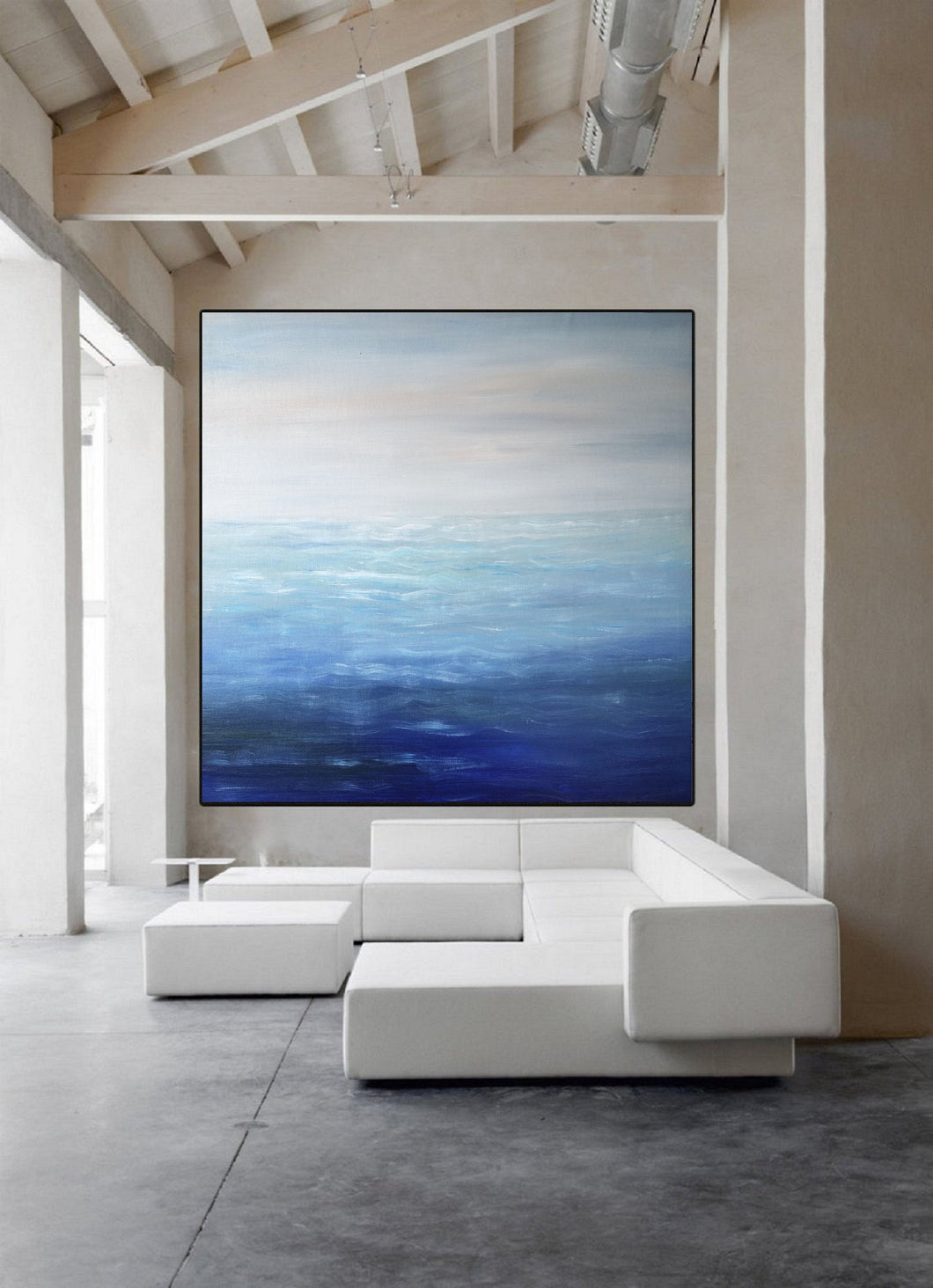 Extra Large Paintings for Sale Blue Ocean Abstract Painting Gp025