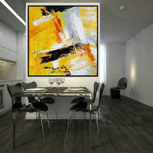 Load image into Gallery viewer, Yellow Abstract Painting Big Canvas Paintings for Home Decor Np123
