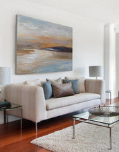 Load image into Gallery viewer, Large Wall Art Dining Room Ocean Abstract Painting,Large Sky Abstract Painting Bp081
