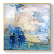 Load image into Gallery viewer, Blue Abstract Oil Painting,Sky Abstract Painting White Abstract Art Painting Bl010
