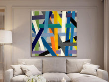 Load image into Gallery viewer, Modern Abstract Painting Colorful Oversized Wall Art Canvas Yp057

