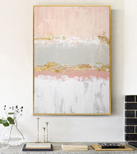 Load image into Gallery viewer, Ping Gray Gold Abstract Painting Large Canvas Art Work Op094
