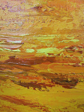 Load image into Gallery viewer, Beach Sunset Painting Orange Abstract Landscape Op053
