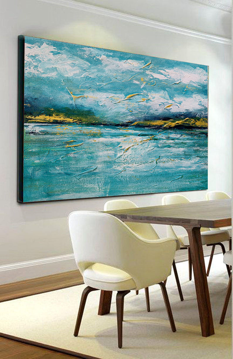 Huge Wall Paintings Landscape Painting Sunset Abstract Painting Gp062