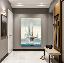 Load image into Gallery viewer, Sailing Boat Extra Large Oil Paintings on Canvas Gp043
