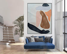 Load image into Gallery viewer, Women Abstract Painting Textured Wall Art Nude Minimalist Art Np092
