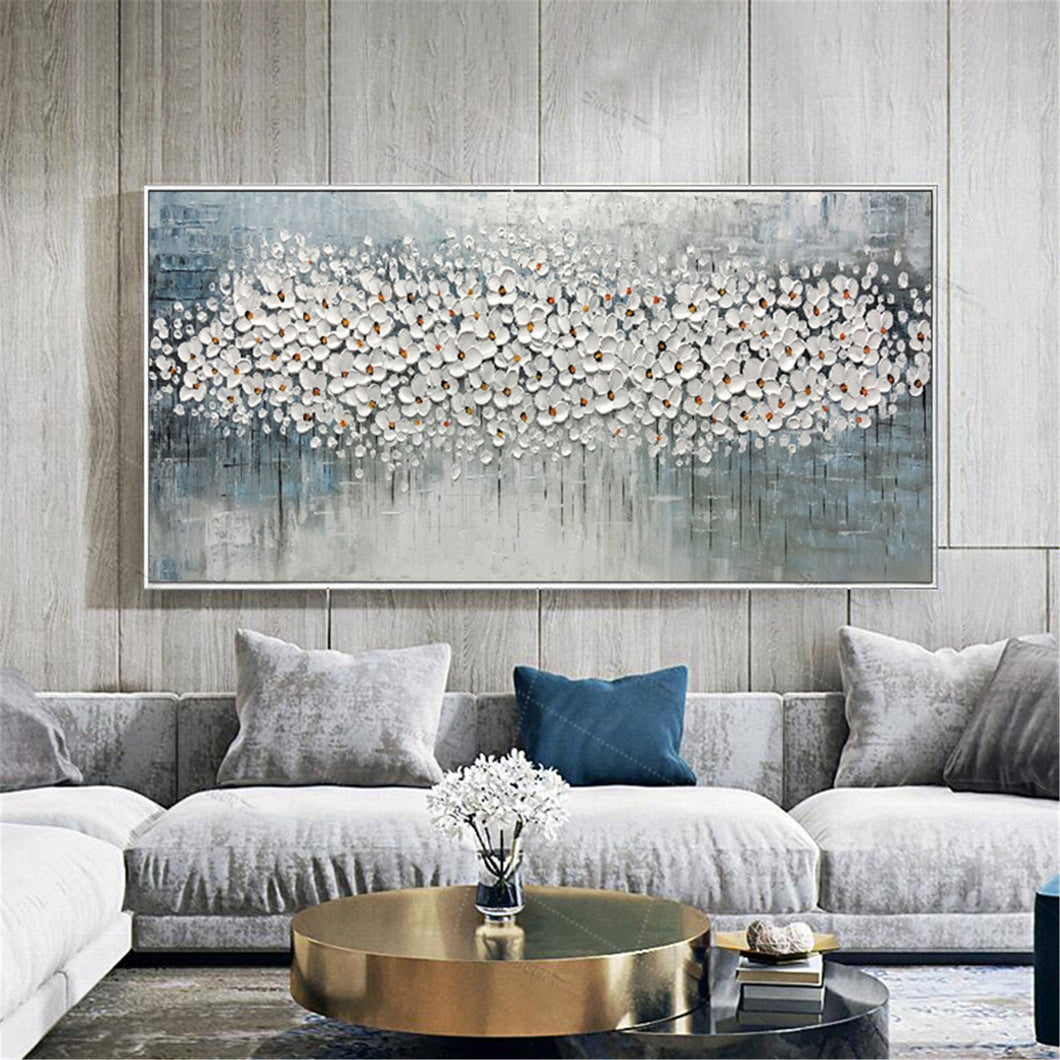 Xl Canvas Art Abstract Flower Canvas Painting Wall Art for Living Room Gp045