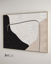 Load image into Gallery viewer, Beige White Painting Minimalist Abstract Painting On Living Room Art Qp081
