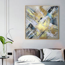 Load image into Gallery viewer, Gold Abstract Painting Large Yellow Abstract Painting Op071
