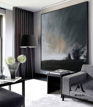Load image into Gallery viewer, Original Gray Sky Abstract Painting,Oversized Wall Art for Living Room Bl015
