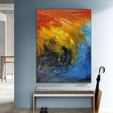 Load image into Gallery viewer, Red Yellow Blue Colorful Abstract Wall Art Large Abstract Painting Np101
