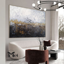 Load image into Gallery viewer, Brown Gray Abstract Painting Landscape Abstract Art Kp010
