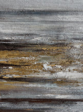 Load image into Gallery viewer, Gray Whhite Yellow Gold Abstract Painting Minimalist Abstract Oversize Ap084
