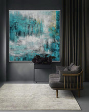 Load image into Gallery viewer, Thick Heavy Textured Square Acrylic Painting Modern Texture Abstract Ap056
