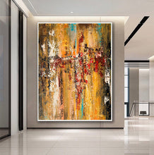 Load image into Gallery viewer, Extra Large Modern Wall Art Palette Knife Canvas Abstract Painting Gp079
