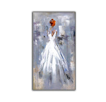 Load image into Gallery viewer, Girl Painting Oversized Wall Art Large Abstract Canvas Art Np078
