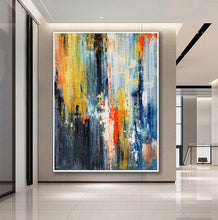 Load image into Gallery viewer, Enormous Wall Art Palette Knife AbstractPainting on Canvas Gp090
