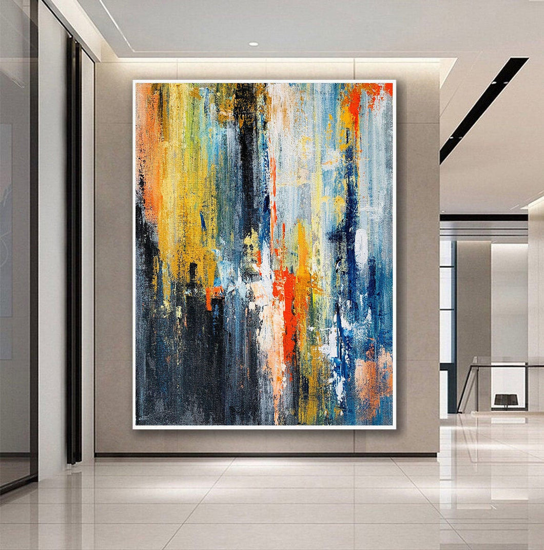Enormous Wall Art Palette Knife AbstractPainting on Canvas Gp090