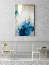 Load image into Gallery viewer, Blue Gold Gray Beige Brown Painting Canvas Living Room Home Wall Decor
