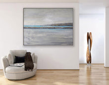 Load image into Gallery viewer, Coastal Wall Art Large Wall Art Beach Painting Grey Wall Painting Op062
