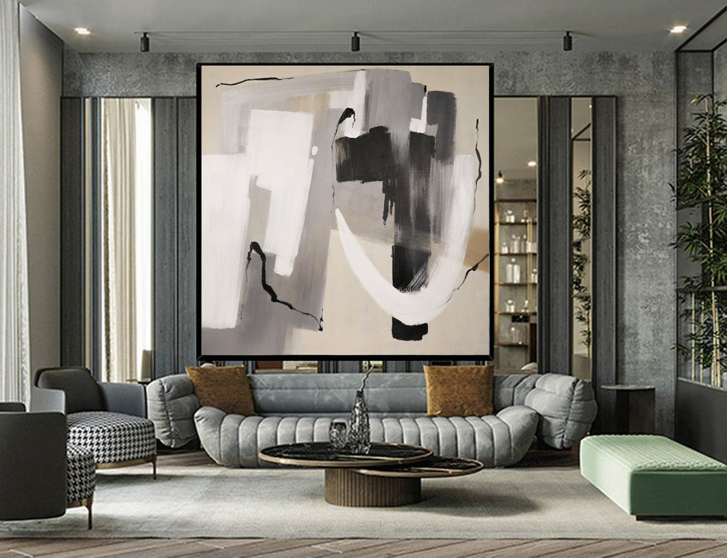 Black and White Paintings Large Canvas Art for Living Room Np105