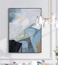 Load image into Gallery viewer, Grey And Blue Painting Modern Bright Wall Art For Living Room Ap117
