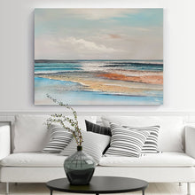 Load image into Gallery viewer, Ocean Painting Large Coastal Wall Art Beach Painting Landscape Op074
