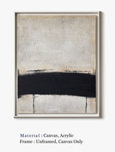 Load image into Gallery viewer, Original Beige and Black Wall Art, Modern Abstract Painting Gp026
