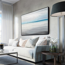 Load image into Gallery viewer, Beach Painting on Canvas Blue Ocean Painting Bedroom Ap103
