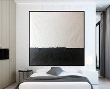 Load image into Gallery viewer, Black and White Wall Art Abstract Painting Original Acrylic Painting Op089
