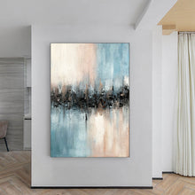 Load image into Gallery viewer, 3D Beige Textured Canvas Painting Minimalist Art For Living Room Kp029
