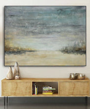Load image into Gallery viewer, Large Sky and Ocean Painting Ocean Sunset Painting Ap027

