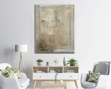 Load image into Gallery viewer, Beige Abstract Oil Paintings On Canvas Original Art Work For Living Room Bp064
