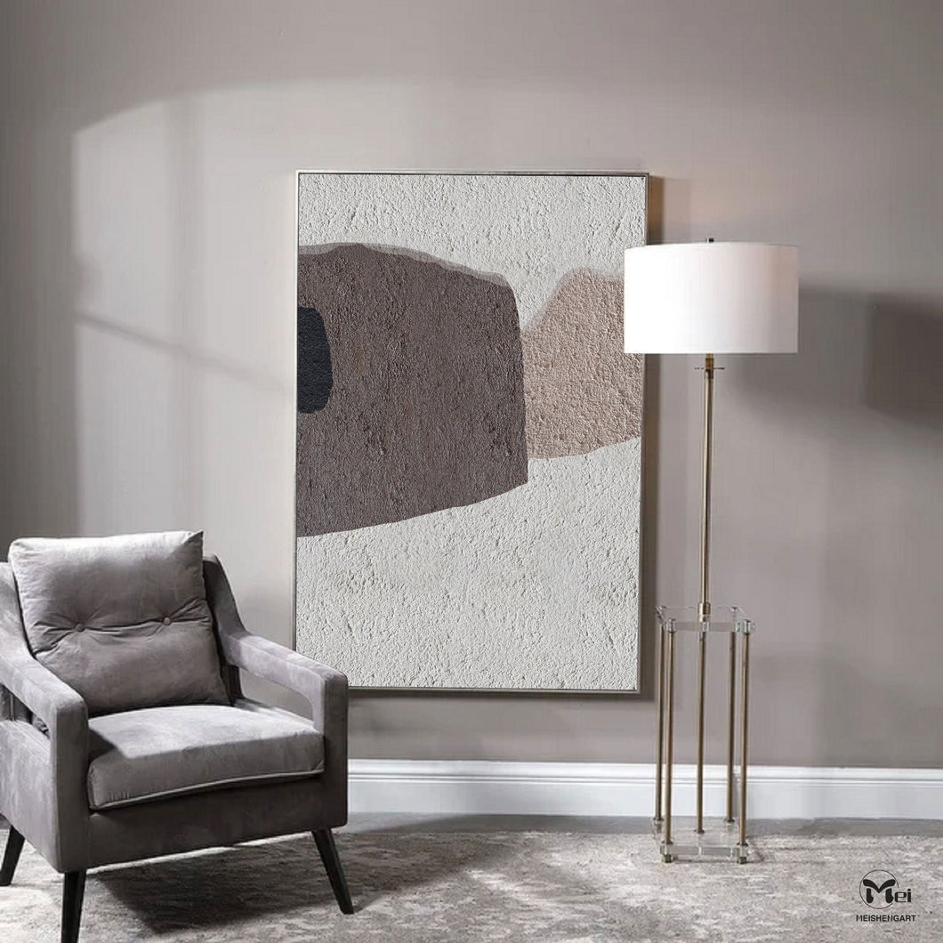 Beige Abstract Painting Minimalist Art Nordic Painting Ap122