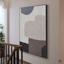 Load image into Gallery viewer, Beige Gray Minimalist Abstract Painting Living Room Nordic Painting Ap111
