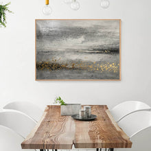 Load image into Gallery viewer, Black Gray Gold Modern Wall Art Abstract Painting Yp003
