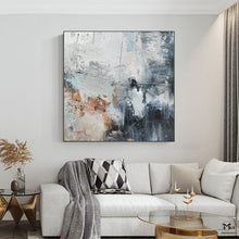 Load image into Gallery viewer, Grey Beige Abstract Painting Wall Art For Living Room Ap118
