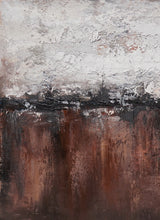 Load image into Gallery viewer, Brown And White Abstract Painting Oversized Artwork for Living Room Ap095
