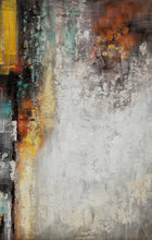 Load image into Gallery viewer, Gray White Brown Heavy Rich Textured Neutral Color Abstract Painting Ap081
